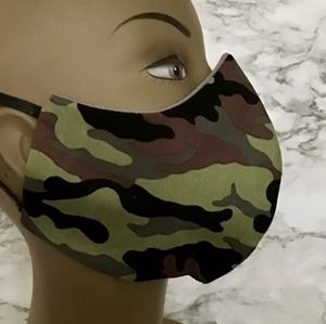 Camo Cotton Face Mask Womens